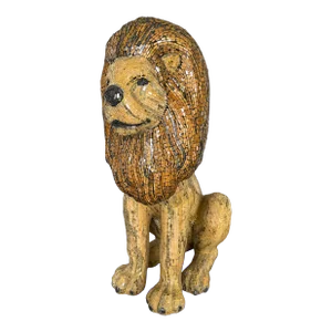 Large Hand Made Glass Mosaic Floor Lion Statue