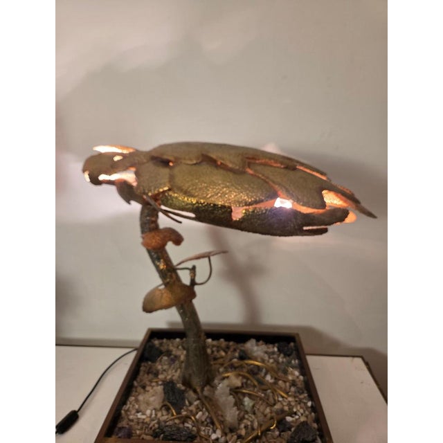 Hollywood Regency Brass Bonsai Lamp from Maison Jansen, 1975 For Sale - Image 3 of 10