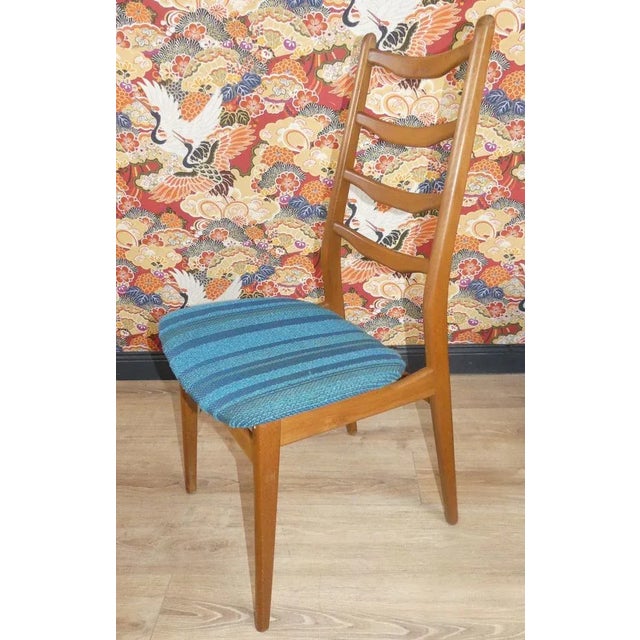 Turquoise Dining Chairs, 1960s, Set of 4 For Sale - Image 6 of 14