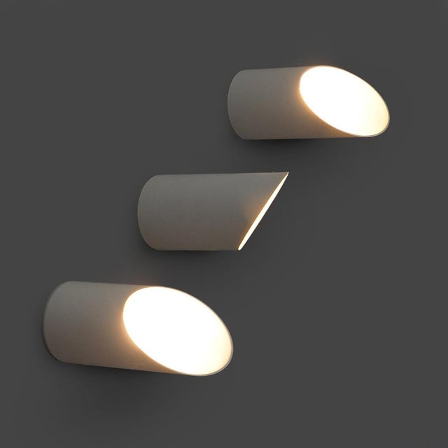 Bieffeplast Obliqua Wall Lamps by Claudio Dini for Bieffeplast, 1970s, Set of 3 For Sale - Image 4 of 14