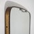 Metal Wall Mirror with Brass Frame, 1950s For Sale - Image 7 of 13