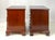 Late 20th Century Baker Furniture Chippendale Style Mahogany 3-Drawer Nightstands - A Pair For Sale - Image 6 of 18