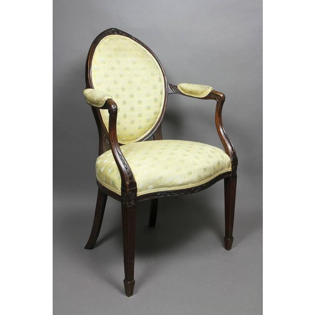 George III Mahogany Armchairs - a Pair For Sale - Image 9 of 10