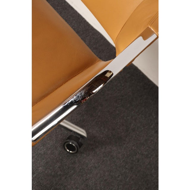German Leather and Chrome Desk / Conference Chair by Jehs + Laub for Wilkhahn For Sale - Image 10 of 18