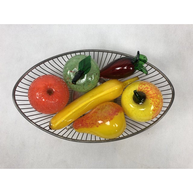 Mid-Century Art Glass Fruits, 1970s, Set of 6 For Sale - Image 8 of 10