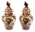 Japanese Meiji Imari Porcelain Lidded Vases, 1860, Set of 2 For Sale