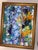 Vintage Large Abstract Impasto Oil Painting With Floral Motifs in a Gold Frame. For Sale - Image 11 of 12