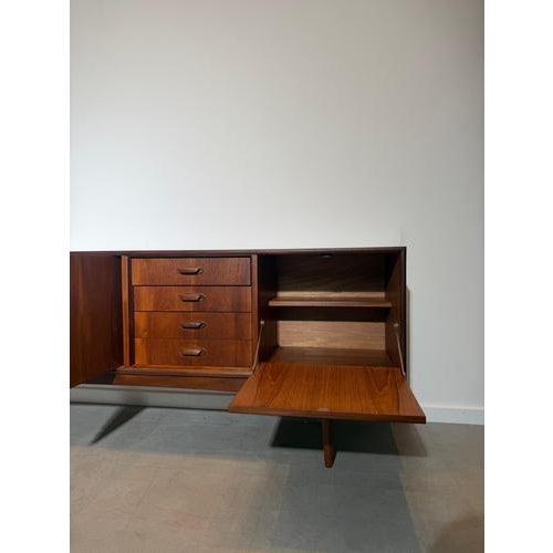Wood G-Plan Brasilia Sideboard by Victor Wilkins Mid-Century Modern Teak Sideboard For Sale - Image 7 of 9