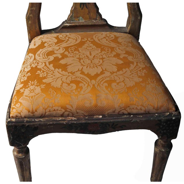 Gold Antique European Fancy Chairs - A Pair For Sale - Image 8 of 9