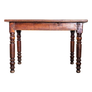 Vintage Dining Table in Dark Oak, 1940s For Sale