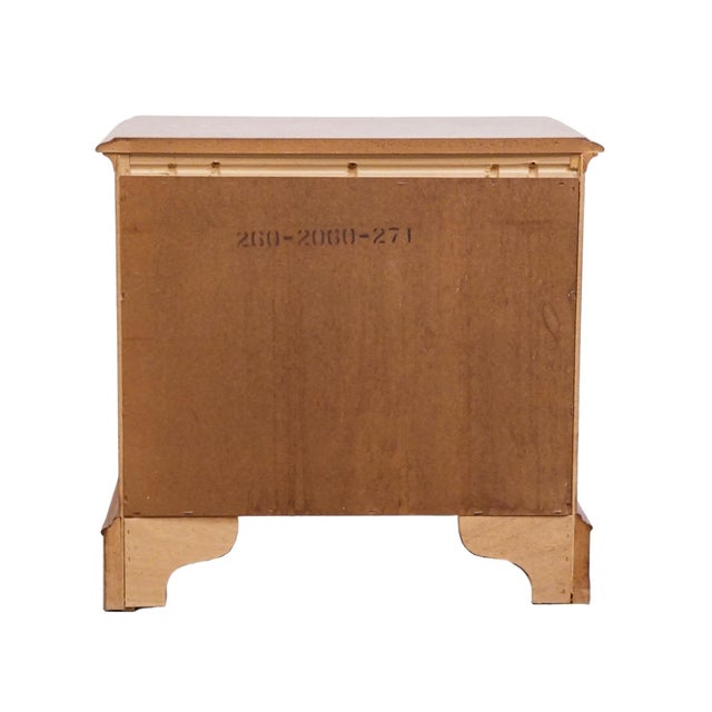 Bassett Furniture Solid Walnut Early American 26" Cabinet Nightstand 260-2060-271 For Sale - Image 12 of 14