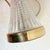 Waterford Crystal Lismore Hourglass Table Lamp — Brass Base & White Bell Shade, 1980s Hollywood Regency For Sale - Image 9 of 11