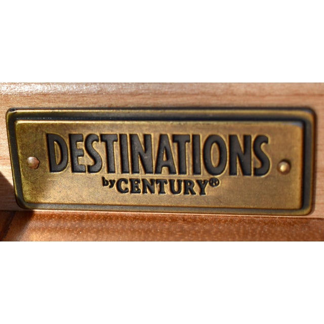 1980s Vintage Century Destinations Square French Provincial Side Table W/Drawer For Sale - Image 5 of 12