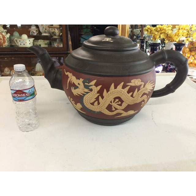 Huge Yixing Chinese Teapot Dragon & Phoenix Chairish