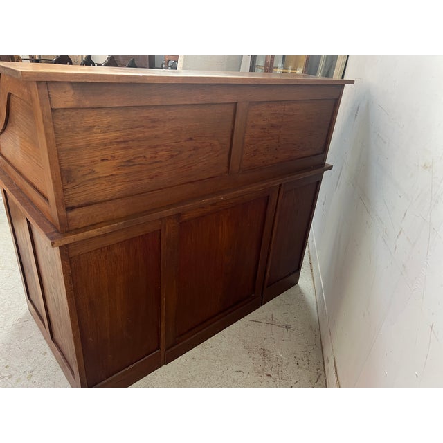 American Desk in Oak, 1930 For Sale - Image 4 of 18