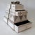 Wood Vintage C.1980's "Monet's" Renoir Tessellated Stone & Wicker, "Behemoth," 4-Tiered Jewelry Box For Sale - Image 7 of 12