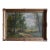 Antique Signed Oil Landscape in Ornate Gilt Frame, Early 20th C For Sale