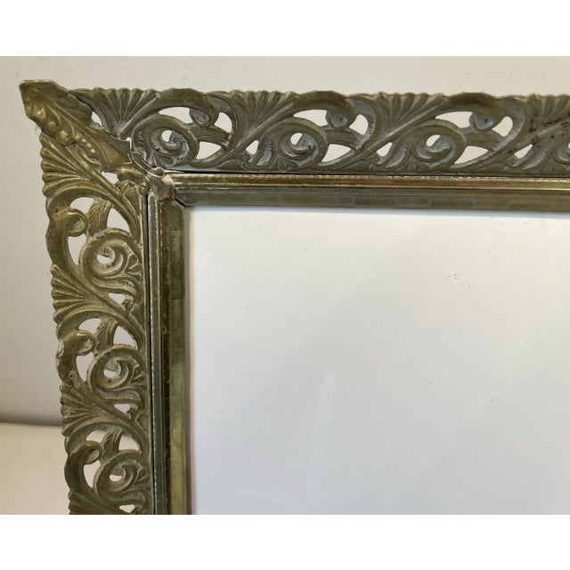 Nice Vintage Gold Metal Picture Frame For Sale In Dallas - Image 6 of 8