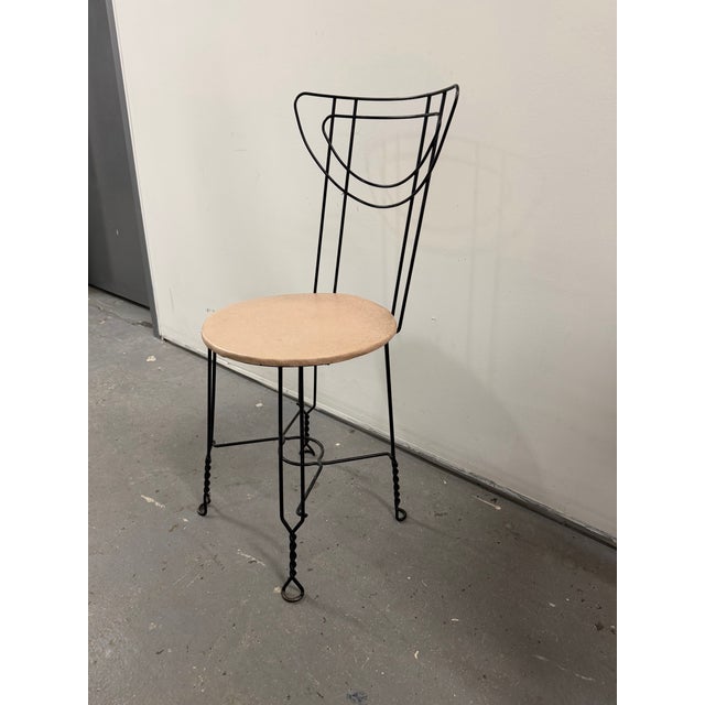 Rare 1950s Art Deco Style Ice Cream Parlor Chair For Sale - Image 9 of 11