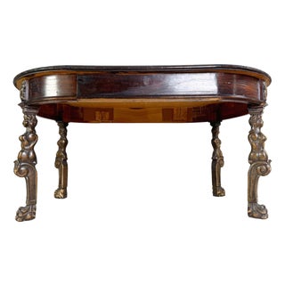 Original Neo-Baroque Dining Table in Wood For Sale