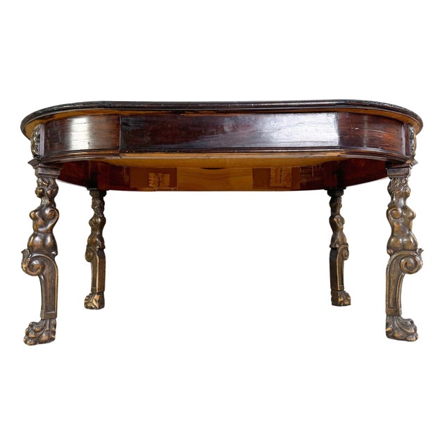 Original Neo-Baroque Dining Table in Wood For Sale