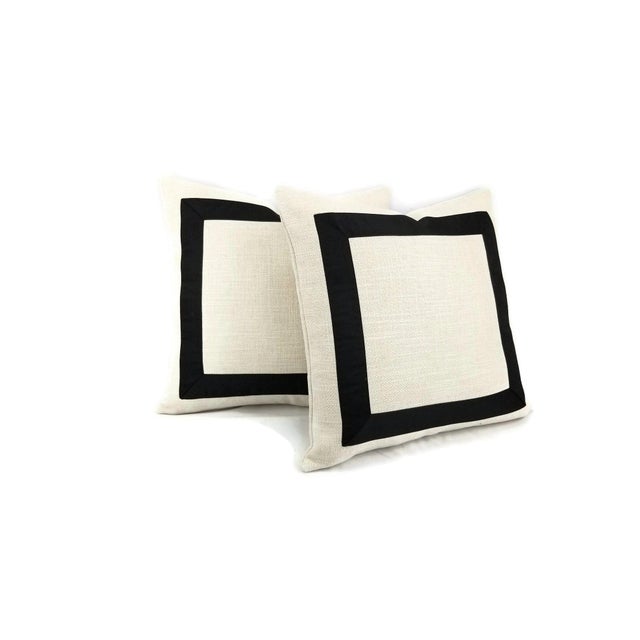 Jane Churchill Darwin in Cream With Black Square Ribbon Embellished