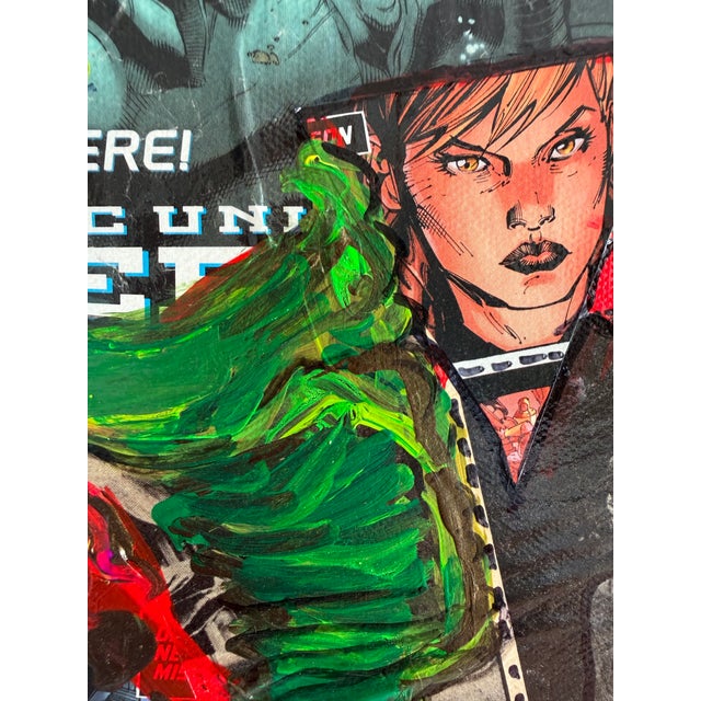 2020s Large Serg Graff "American Legend" Mixed Media Original Contemporary Painting For Sale - Image 5 of 12