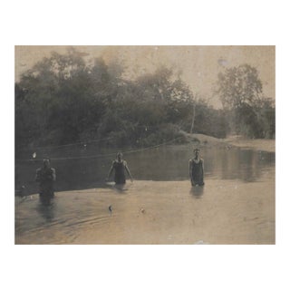 Antique Photograph of Men Swimming For Sale
