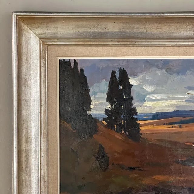 Framed Oil Painting on Panel by Lucien Hock (1899-1972) For Sale In Dallas - Image 6 of 13