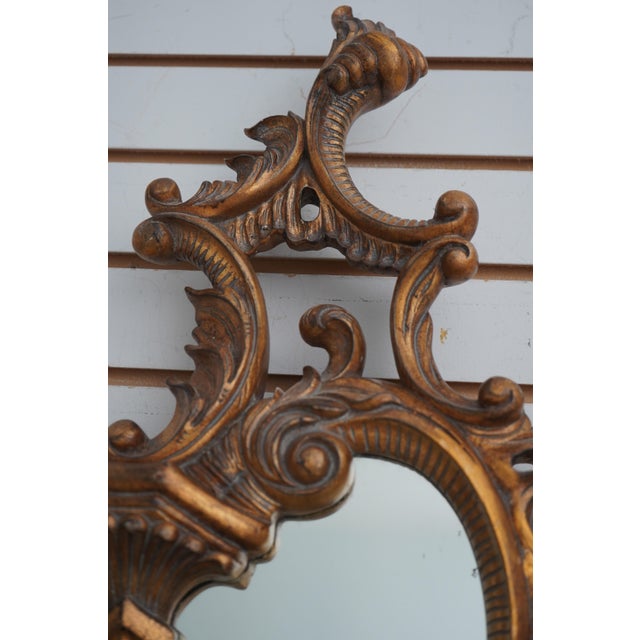 Metal Pair Maitland Smith Chinese Chippendale Mirrored Wall Sconces For Sale - Image 7 of 12