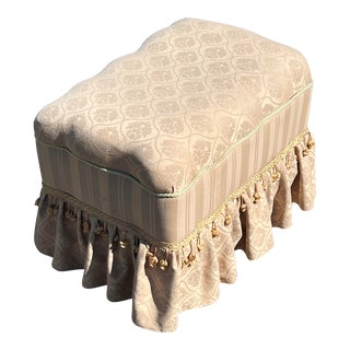 1990s Taupe Colored Ottoman For Sale