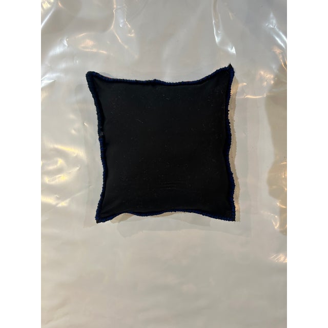 Pillow made with genuine hand made antique Persian Sarouk rug fragment- Poly fill , fabric backing with sewn closure-