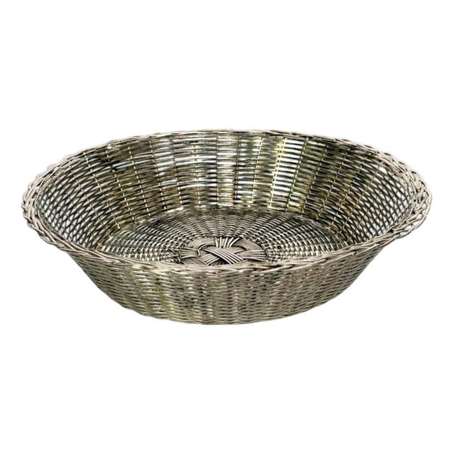 Metal Bread Basket, France, 1970s For Sale