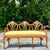 Vintage Regency Hand Painted Sheraton Satinwood Cane Bench For Sale - Image 4 of 12