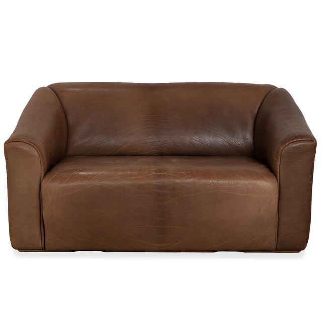 Vintage DS-47 Leather Two-Seater in Brown Cognac from de Sede For Sale - Image 17 of 17