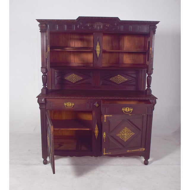Antique Dutch Cabinet with Brass Fittings, 1800s For Sale - Image 11 of 15