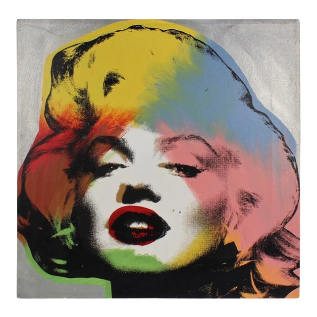 Marilyn Monroe Silver, a Pop-Art Screen-Print by SAK Steve Kaufman For Sale