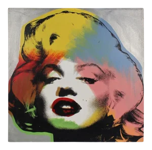 Marilyn Monroe Silver, a Pop-Art Screen-Print by SAK Steve Kaufman
