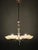 Art Deco Nickel Chandelier with Champagne Glass Shades, 1930s For Sale - Image 3 of 15
