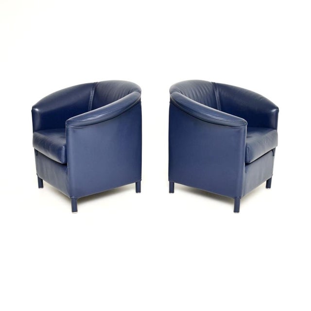 Wittmann Vintage Leather Chairs from Wittmann, 1980, Set of 2 For Sale - Image 4 of 9