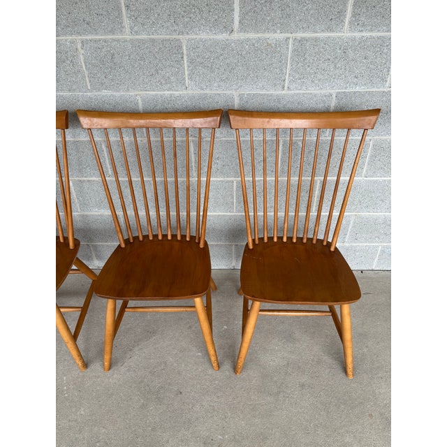 American Ethan Allen Country Colors Side Chairs - Set of 4 (14-6410) (214) For Sale - Image 3 of 8