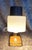 Mid-Century Modern Mid-Century Brass and Teak Wood Table Lamp with White Glass Shade, Germany, 1960s For Sale - Image 3 of 7