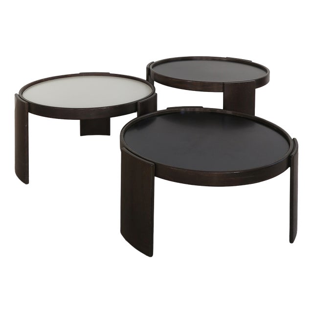 Model 780 Nesting Coffee Tables by Gianfranco Frattini for Cassina, Italy, 1960s, Set of 3 For Sale