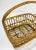 Wood Vintage Woven Rattan Glass or Bottle Caddy For Sale - Image 7 of 7