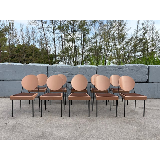 Set of Ten Attributed to Dakota Jackson Vik-Ter Dining Chairs For Sale - Image 12 of 18
