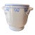 1980s Vista Allegre Ruban Blue bow cachepot // large planter // jardiniere // champagne bucket // blue and white fine porcelain // preppy design For Sale