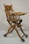 Early 20th Century Antique Victorian Oak Wood Convertible Combination Baby High Chair Stroller For Sale - Image 5 of 12