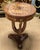 Traditional Regal French Empire Round Table With Intricate Marquetry Inlay & Pedestal Base For Sale - Image 3 of 3