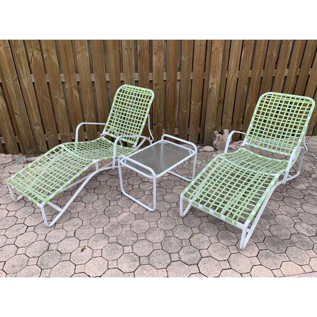 Brown Jordan Tamiami Sage Green Patio Furniture Set 8 Pieces Chairish