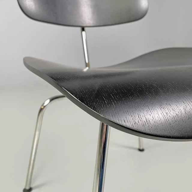 German Black Wooden Chairs by Charles and Ray Eames for Vitra, 2000s, Set of 2 For Sale - Image 15 of 18